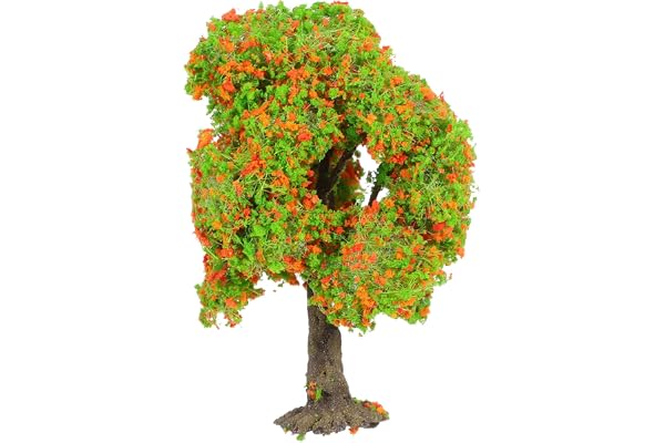 MUELODSIC Små Konstgjorda Modellträd: Micro Landscape Model Tree Railroad Scenery Och Diorama-dekoration Wire Diy-träd Med Olika Tillbehör