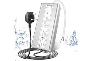 LightingWill 12V 100W Power Supply IP67, 8.3A Outdoor Waterproof LED Driver With Plug, AC 240V to DC 12 Volt Transformer for LED Lighting, CCTV, Computer Project