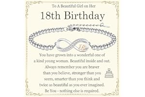 JONAKO 13th 16th 18th 21st Birthday Gifts for Girls, 13th 16th 18th 21st Birthday Bracelet Gifts for 13 16 18 21 Year Old Girls, Bead Bracelets Presents for Daughter, Sister, Granddaughter