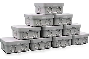 NC Design: Abzweigdose wasserdicht (10 Stück) I Aufputzdose Standardgröße 75x75x35 mm I IP54 - für den Innenbereich I Qualität Made in Germany