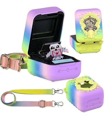 Coque Silicone Qoosea Pour Bitzee – Housse Anti-Rayures Avec Lanière, Protection Chocs, Violet, Compatible Animal Virtuel