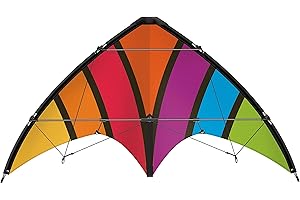 GÜNTHER FLUGSPIELE 1088 - Sportowy latawiec sterujący Top Loop 130, latawiec dla początkujących, z rolkami sterującymi i sznurkiem, ok. 130 x 69 cm duży