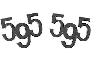 RICREO Autocollant Logo 595 pour Abarth 500/595, Accessoire Sticker, Badge Tuning, Emblème pour Fiat 595, Lot De 3 Pièces