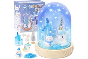 OSIKAY Cadeau Fille 4 5 6 7 8 9 10 Ans, Jouet Fille Veilleuse Enfant Kit Bricolage pour Enfant Idee Cadeau Fille 5-12 Ans, Activite Manuelle Fille Cadeau 6,7,8,9,10,11 Ans Fille Anniversaire Jouet Licorne