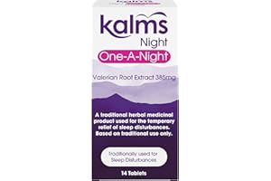 Kalms Night One-a-Night 14 Tablets - Traditional Herbal Medicinal Product Used for The Temporary Relief of Sleep disturbances. One Tablet a Night dose.