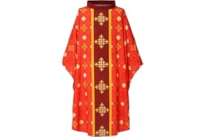 COSDREAMER Costume Unisexe pour l'église - Prêtre - Clergé Chasuble - Masse catholique
