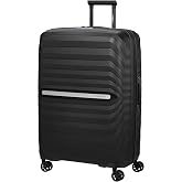 Samsonite Neo Flux 75 cm Large Trolley | Black, Expandable Hardcase, 75H x 20.1W x 12.6D, 109/121L, 9 lbs, with TSA Lock and