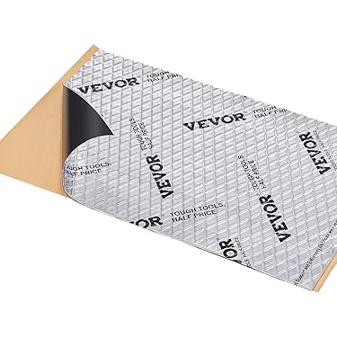 2 Rolls 4mm 280×40cm Car Insulation Mat Self Adhesive