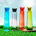 Steelo Selina Plastic Water Bottle, 1 Litre, Set of 4, Multicolour