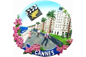 TIME TRAVELER GO Souvenir Cannes France Aimant de réfrigérateur Cadeau Décoration de cuisine 3D Réf Aimant Réf Réf Aimant Magnétique