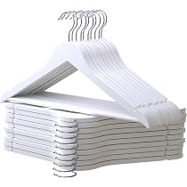 PORTENTUM Cintres En Bois, Lot De 10, Naturel. Crochet Pivotant, Pour Tous Types De Vêtements, Cintre