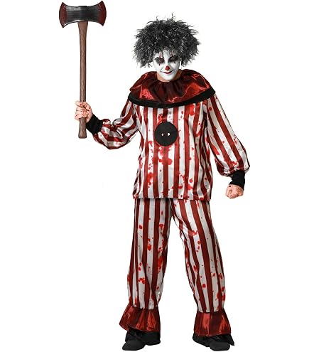ᐈ Costume Clown del Circo dell'Orrore Uomo ⭐ NOVITÀ Halloween 2026