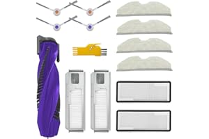 aotengou Kit di Accessori di Ricambi per NARWAL Freo X Plus Robot Aspirapolvere 13 Confezioni 1 Spazzola principale, 2 Filtri, 4 Spazzole laterali, 4 Panni Mop, 2 Sacchetti per la polvere