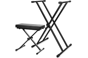 Classic Cantabile SET Deluxe Clavier numérique avec pupitre pour clavier banquette de clavier