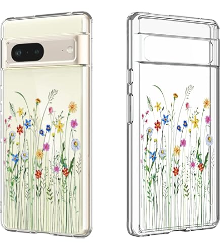 Case Yard IPhone-12/12-Pro Case Clear Soft & Flexible TPU Ultra Low Profile Slim Fit Thin Shockproof Transparent Bumper Protective Cover Drop Protective Cell Phone Cases (Hawaii Bouquet - View #10