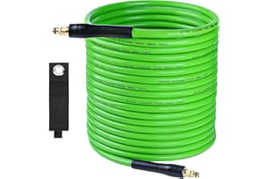 MATXREE 20M Hochdruckreiniger Schlauch für Kärcher, Jet Washer Verlängerungsschlauch mit Klick-Typ Stecker Schnellanschluss, grüner Ersatzschlauch für Kärcher K2 K3 K4 K5 K7 Ersatzteile