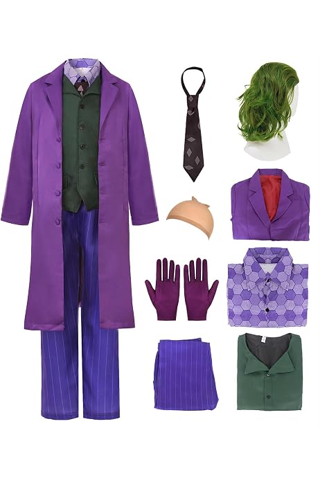 Amscan Joker-Kostüm Für Kinder – Offiziell Lizenziert Von Warner Bros. DC Comics, Inkl. Jacke, Hose & Maske