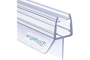Engelbach® Joint de porte de douche 100cm - Profil d'étanchéité en caoutchouc extra-épais pour verre 5-8 mm, étanchéité optimale, installation facile
