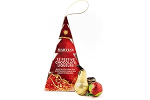 MARTINS CHOCOLATIER Martin's Chocolatier Coffret cadeau avec liqueur de chocolat de Noël | Sapin de Noël festif | Cadeau de Père Noël secret