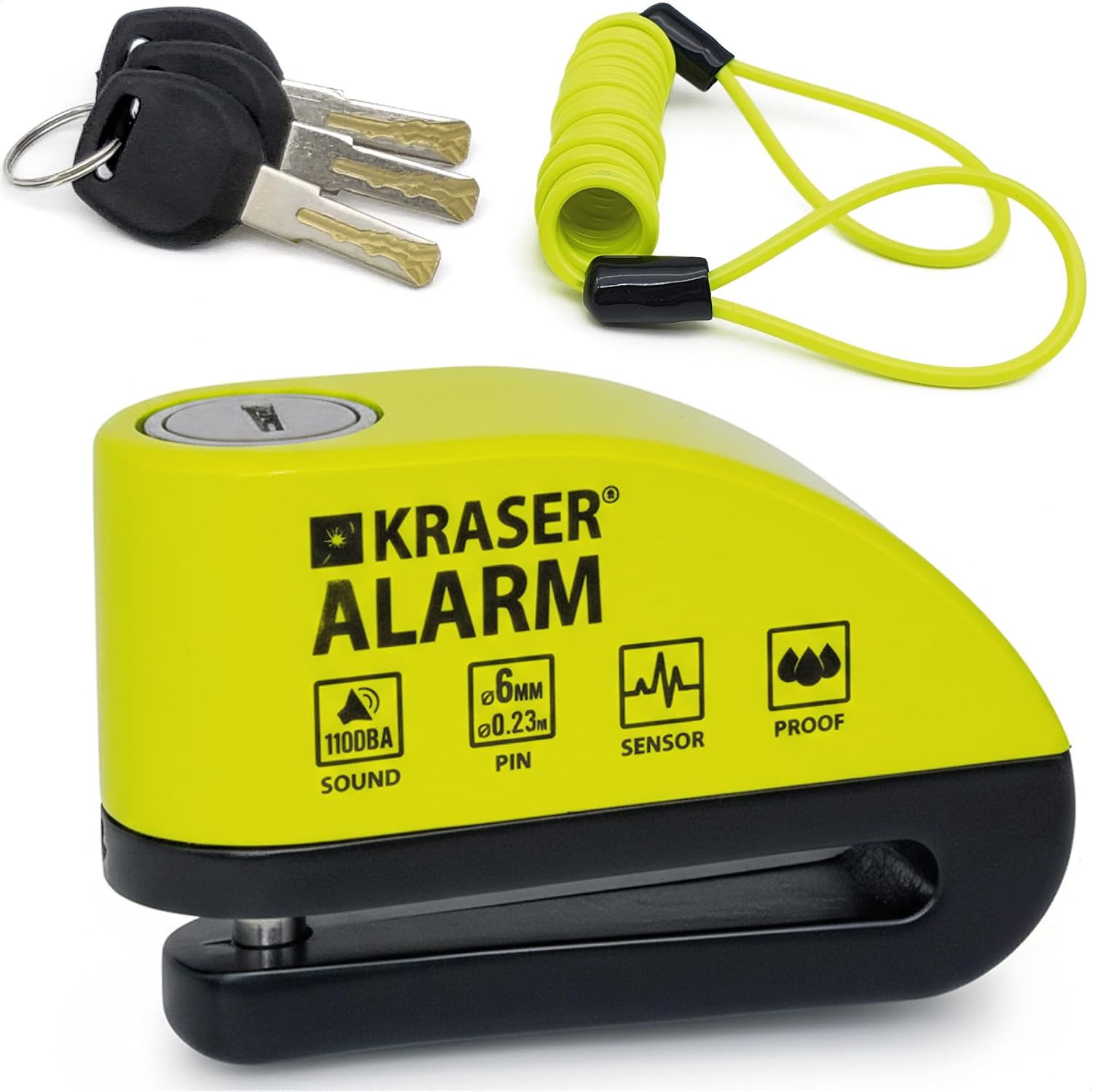 Avis d'Expert & Test Approfondi : KRASER WA6Y Remschijfslot Alarm 110 db Motorf (Sélection)