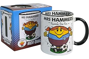 TUSINA Bomblighters Mrs Hammers (West Ham) Football Ceramic Mug - Merchandise Gift for Fan