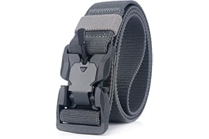 DORRISO Uomo Cintura Tattica Cintura Regolabile Tattica Cintura per Sport Caccia Viaggio Casuale All’aria Aperta Cintura Militare Nylon