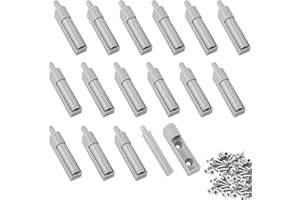 OUTALIZ Amortisseur Porte, 16 Pièces Ralentisseur De Porte avec Vis, Amortisseur Porte Placard pour Meubles de Cuisine, Amortisseur Ferme Porte Poussant, Pour La Porte de L'armoire, Tiroir, Meuble et Placard