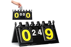 BEOIUCZZY Marcador de competición, Manual portátil, 0 – 99, indicador multifunción para Baloncesto, fútbol, Voleibol, béisbol, natación