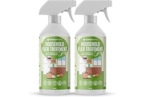 Buddy's Best Twin Pack Household Flea Spray | 250ml | Pet-Friendly & Home Use | with Dimethicone & Natural Oils