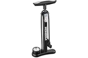 Bike Pump,MOHEGIA Bicycle Floor Pump with Gauge,High Pressure 160 PSI Fits Schrader and Presta Valve,for Tyre,Balls,Balloons,Inflatables