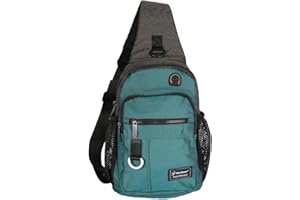 Vanlison Schulterrucksack Sling Rucksack Sling Bag Umhängetasche Daypack Crossbag mit Verstellbarem Schultergurt Mann Frauen Tasche
