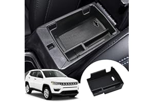 SHAOHAO Compatibile con Jeep Compass 2021 2022 2023 2024 2025 Accessori per Console Centrale, bracciolo, Contenitore portaoggetti per bracciolo Centrale Organizer Accessorio Jeep Compass