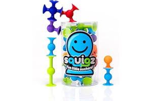 FAT BRAIN TOYS Fat Brain Squigz Starter Juego de 22 piezas, juguete preescolar para niños, juguete innovador para niños de 3 años en adelante
