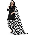 Sidhidata Women's Women's Crepe Printed Patiyala Salwar Suit Dress Material Suit (Dress Material_Unstitched)