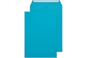 Blake Creative Colour C4 229 x 324 mm 120 g/m² Enveloppes Bande Adhésive (63409) Bleu Cocktail - Boîte de 10