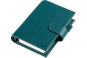 Moterm Osobisty planer z regularnymi pierścieniami – organizer z prawdziwej skóry (pierścień 25 mm, głębokość żwiru)