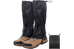 ‎SOLEEYA Soleeya Winter Gamaschen Wasserdicht + Organisator Verstellbare wasserdichte Schneeschuhwandern Gamaschen Herren Damen Outdoor Schnee Gamaschen Wandern für Wandern Skifahren Bergsteigen Schneeschutz