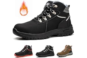 Gainsera Safety Boots Men Women Lightweight Work Boots with Steel Toe Breathable Safety Shoes Trainers Puncture Proof Comfy Work Shoes