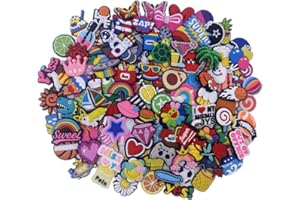 DDKY 50 pezzi Fibbia della scarpa dei cartoni animati,Charms Accessori Per Lacci Anime Per Adolescenti,DIY Ornaments, Shoe Decoratio-Stile casuale