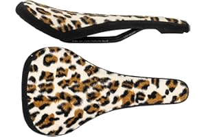 SDG Bel Air 3.0 Traditional Lux-Alloy Animal Saddle – Leopard Print, 260 x 140 mm – Trail, Enduro & All-Mountain MTB Seat with EVA Foam & Nylon Glass Base