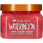 Tree Hut Karpuz Shea Şeker Fır&ccedil;ası, 510,3 g, Ultra Nemlendirici ve Peeling Fır&ccedil;ası, Temel V&uuml;cut Bakımı Beslemek i&ccedil;in
