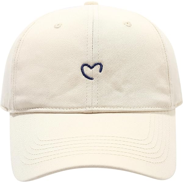 Casquette De Baseball Rétro En Coton - Broderie Amour, Lavée, Unisexe Pour Femmes Et Hommes, Idéale Sport Et Outdoor !