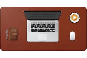 DOBAOJIA Sous-Main Bureau XL, Tapis de Bureau, Tapis de Clavier et Souris, Tapis de Portable, Pad Écriture, Mouse Pad, pour Bureau/Maison/Gaming, PU Étanche + Suède Antidérapant 70 x 35cm