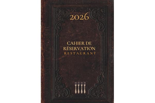 Cahier de réservation restaurant vintage: Agenda restaurant une page par jour, format A4
