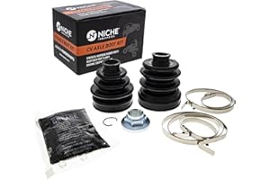 NICHE Front CV Axle Boot Kit For Yamaha Big Bear 400 Grizzly 350 450 Replaces 4S1-2510G-01-00 4S1-2510H-01-00
