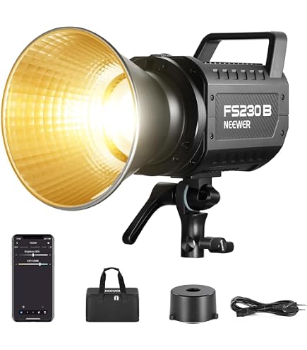 NANLITE FC-120C Faretto LED Full-color RGB – 2700-7500K, 12850 Lux, Controllo Via APP E DMX Per Video E Studio - 6
