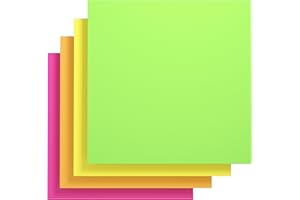 ‎KIFZM Gaint Creative Haftnotizen, 300 mm x 300 mm, Packung mit 4 Blöcken für Entwürfe, Präsentationen, Workshops, selbstklebendes Organisationsmittel((4 x Brillante Farben)