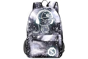FANDARE Luminoso Zaini Casual Galaxy Zainetto Ragazze Cartelle Donna Zaino Scuola Adolescente Zaino da viaggio con USB Ragazzi Zainetti per bambini Borse a Zaino Daypack Schoolo Bag Poliestere