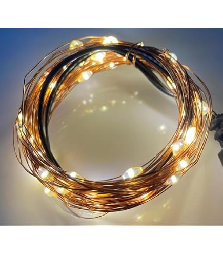 Auraglow USB LED-Hintergrundbeleuchtung – 10 M, 100 LEDs, Warmweiß, Wasserdicht, Für TV & Dekoration