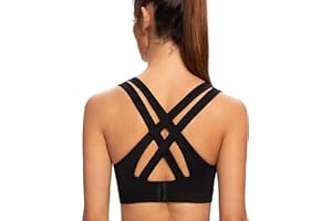 AGONVIN Sujetador Deportivo para Mujer Acolchados para Mujer Espalda Sexy De Alto Impacto